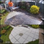 Patio Cleaning before and after Barmouth LL42 North Wales by NW Exteriors