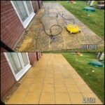 Patio Cleaning before and after Betws-y-Coed LL24 North Wales by NW Exteriors