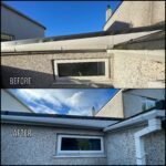Gutter Cleaning before and after Llangefni LL77 North Wales by NW Exteriors