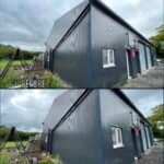 Deck Cleaning before and after Conwy LL32 North Wales by NW Exteriors
